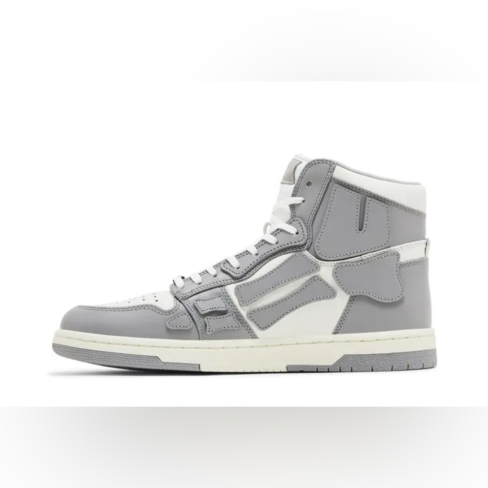 AMIRI SKEL - Gray and White High-Top Sneakers
 PreOwned Malik Beasley! #NBA